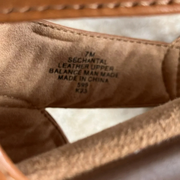 NWOB Easy Spirit Chantal  Brown Leather Casual Heeled Sandals 7 - Picture 5 of 13